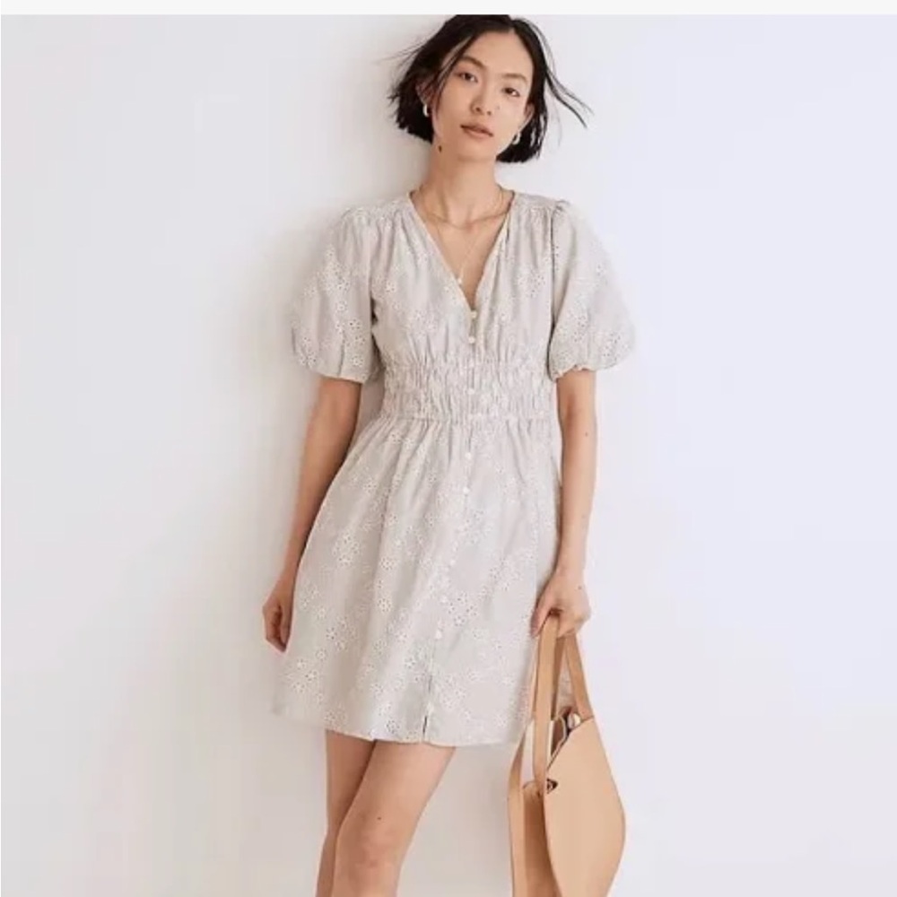 Madewell Sophia Eyelet Midi Dress